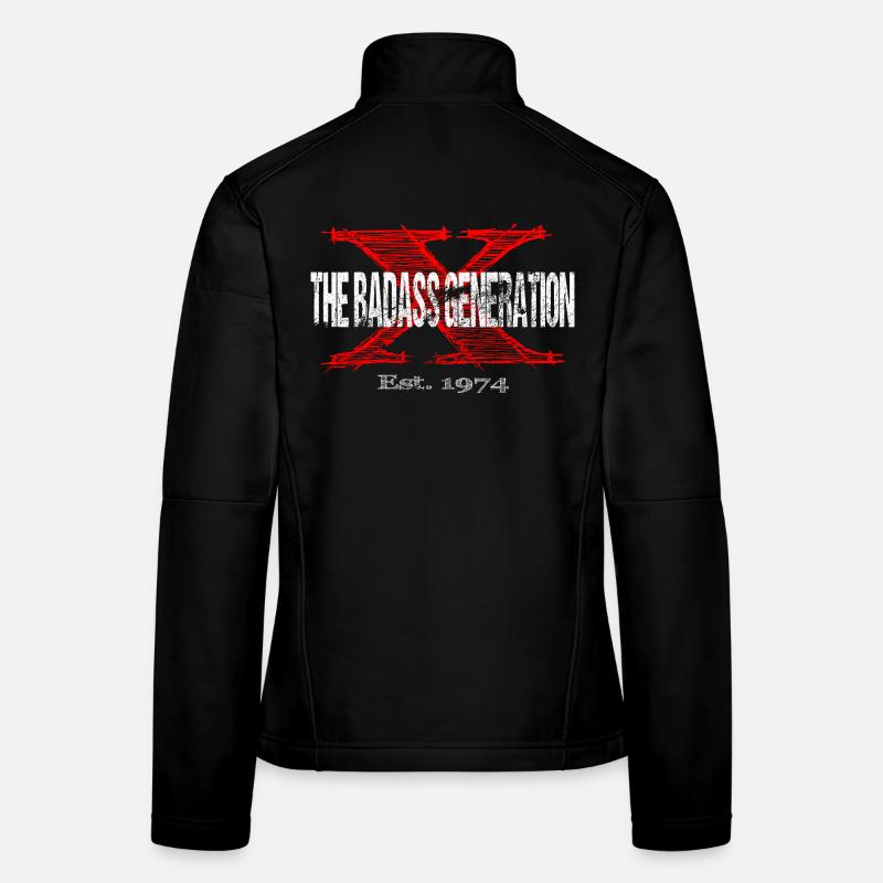 Generation X 1974  Retro - Frauen Softshelljacke - Schwarz