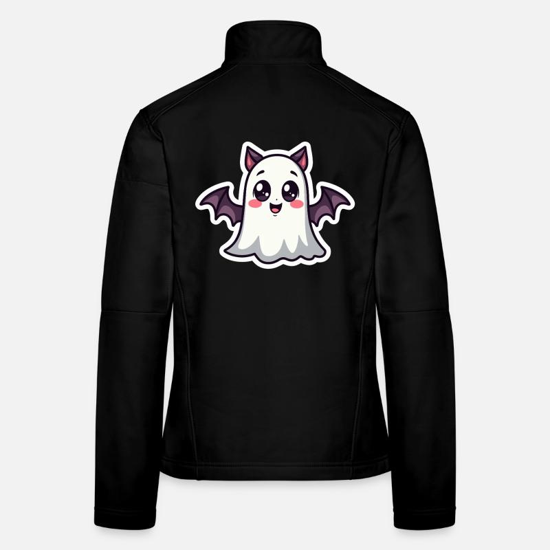 Halloween Fledermaus Geist Frauen Softshelljacke