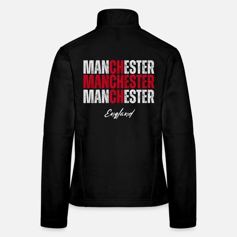 Manchester, England, britischer Stolz Frauen Softshelljacke