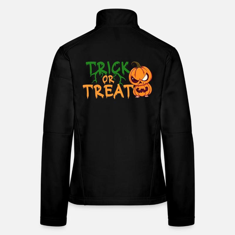 Trick or Treat Halloween Pumpkin - Women's Softshell Jacket - black