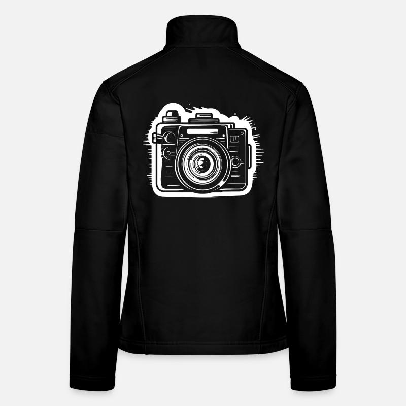 Camera Sketch Women's Softshell Jacket