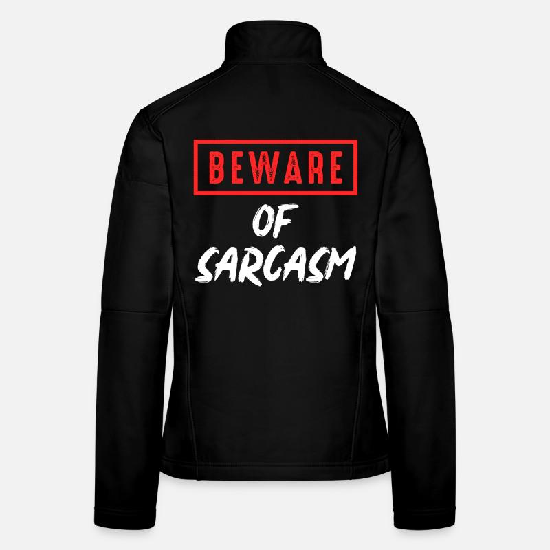 Achtung Sarkasmus Frauen Softshelljacke