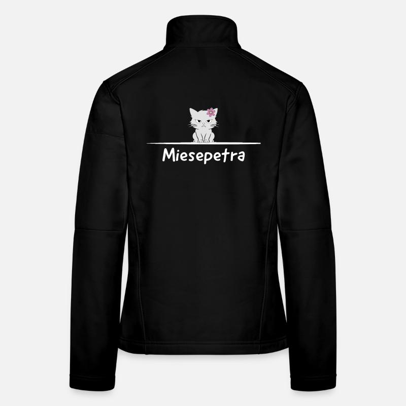 Miesepetra – Cat Saying, Pun, Petra Peter Women's Softshell Jacket