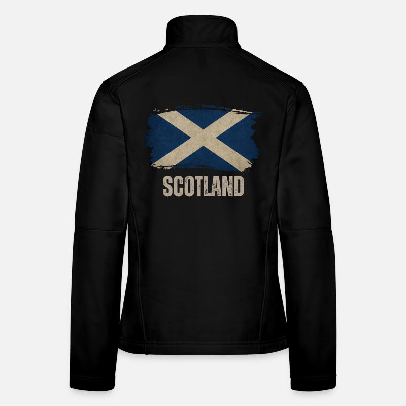 Drapeau de l’Écosse, fierté écossaise Veste en tissu softshell Femme