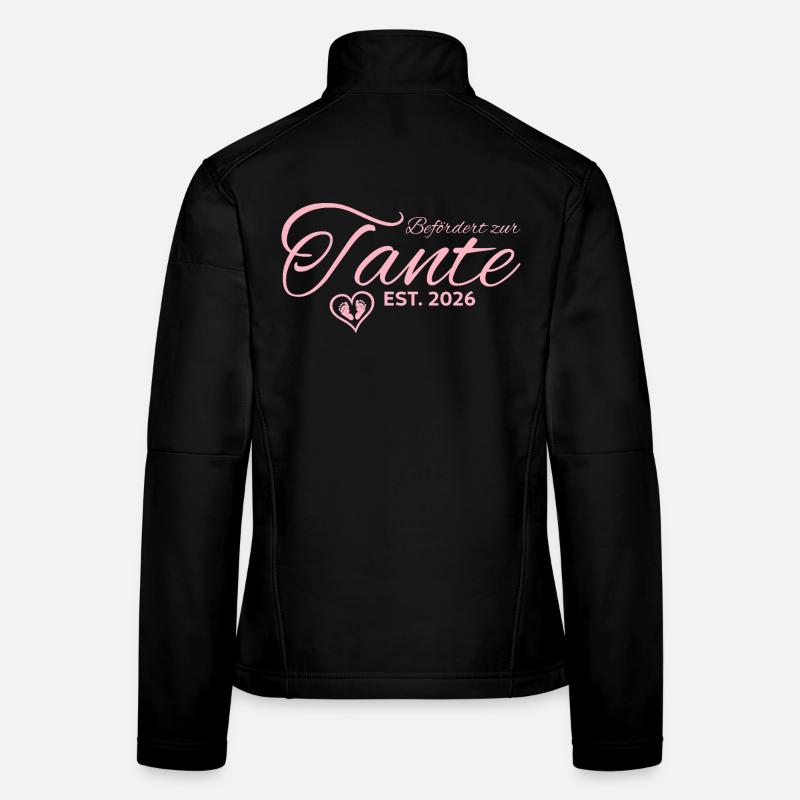Expectant Aunt 2026 Announce Pregnancy Women's Softshell Jacket