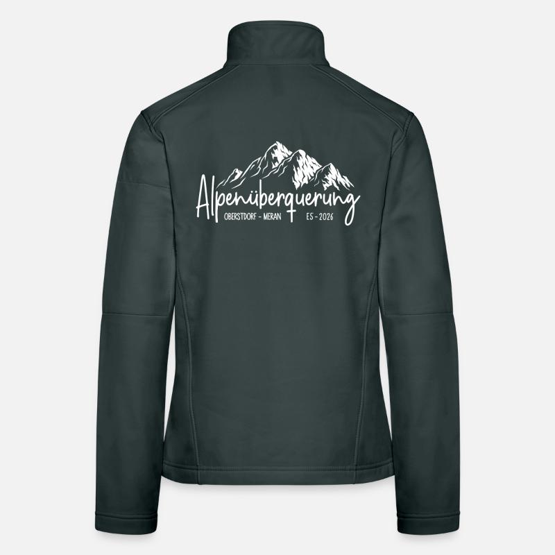 Traversée des Alpes 2026 E5 Oberstdorf Merano Veste en tissu softshell Femme