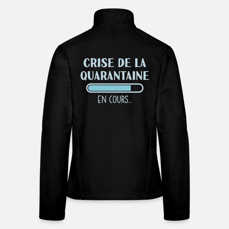 Ongoing Midlife Crisis - Women's Softshell Jacket - black