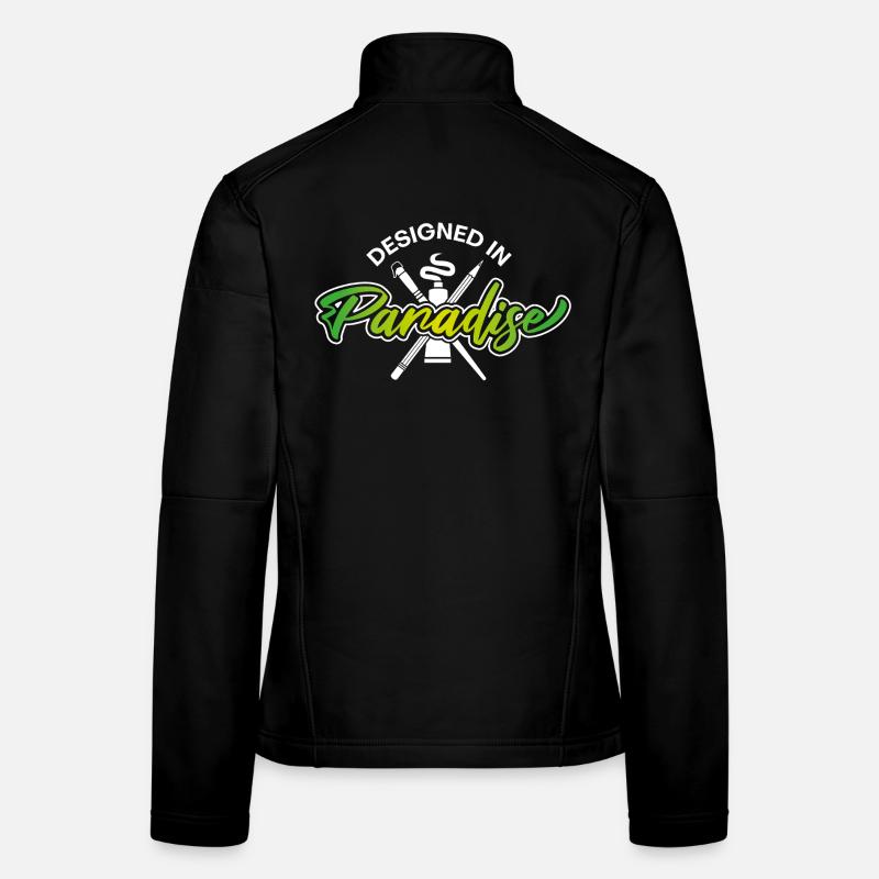 Designed in Paradise  - Frauen Softshelljacke - Schwarz