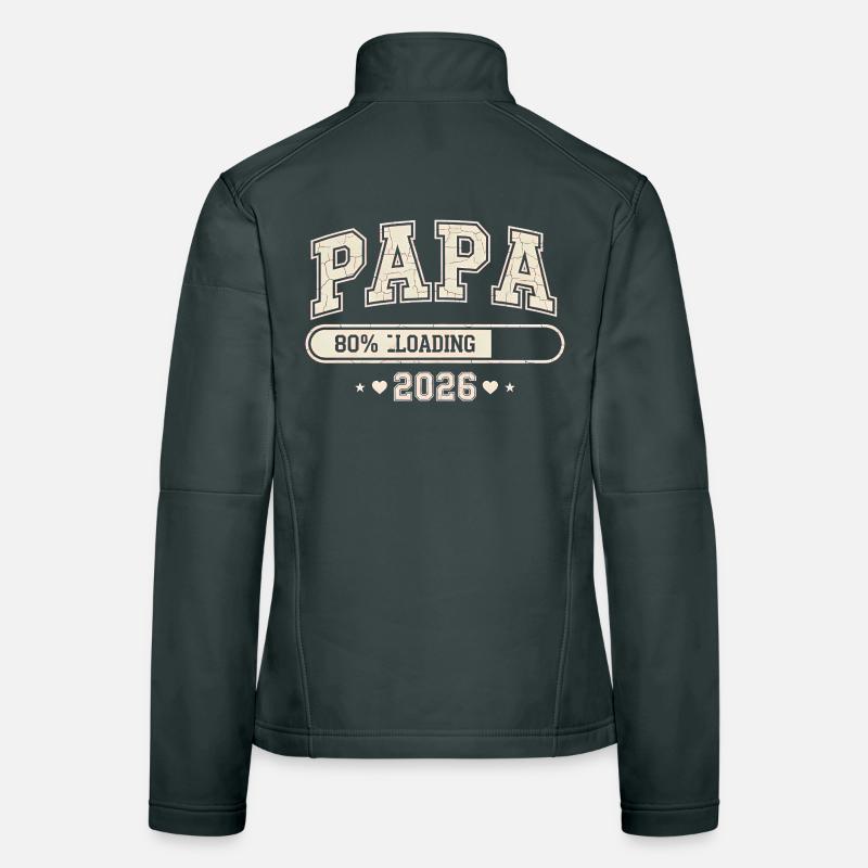 Dad 2026 Loading Dad-to-be Women's Softshell Jacket