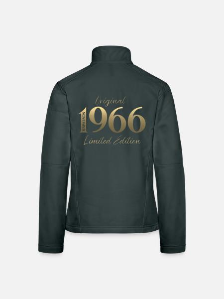 60. Geburtstag Original November Jahrgang 1966  - Frauen Softshelljacke - Schwarz - Hinten