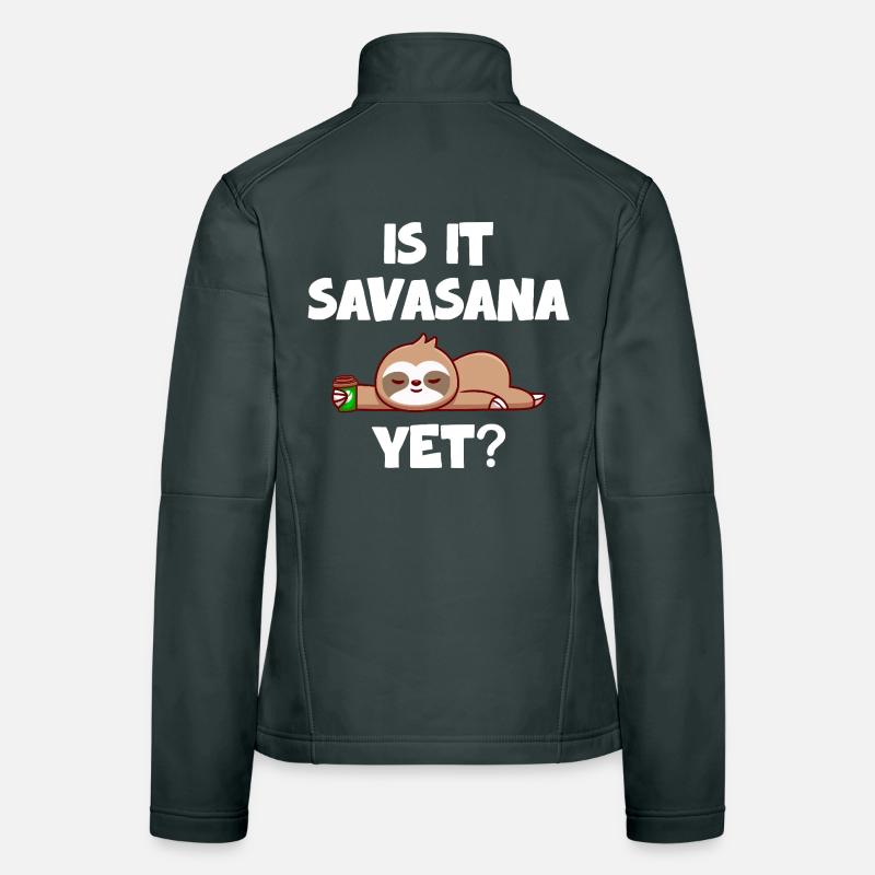 Savasana Break Relaxed Sloth Women's Softshell Jacket