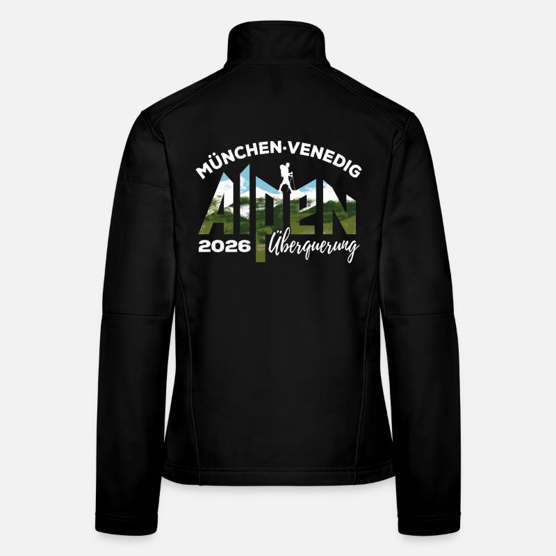 Alpenüberquerung 2026 München Venedig Wandern Frauen Softshelljacke