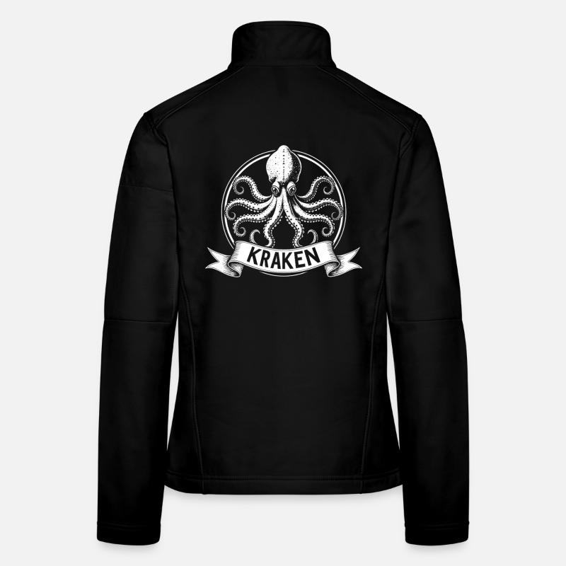 Kraken Emblem Kreis Frauen Softshelljacke