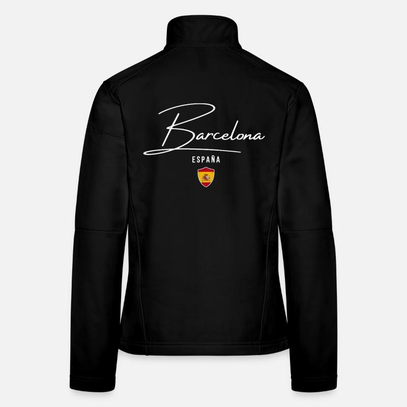 Barcelona Spain, elegant design Women's Softshell Jacket