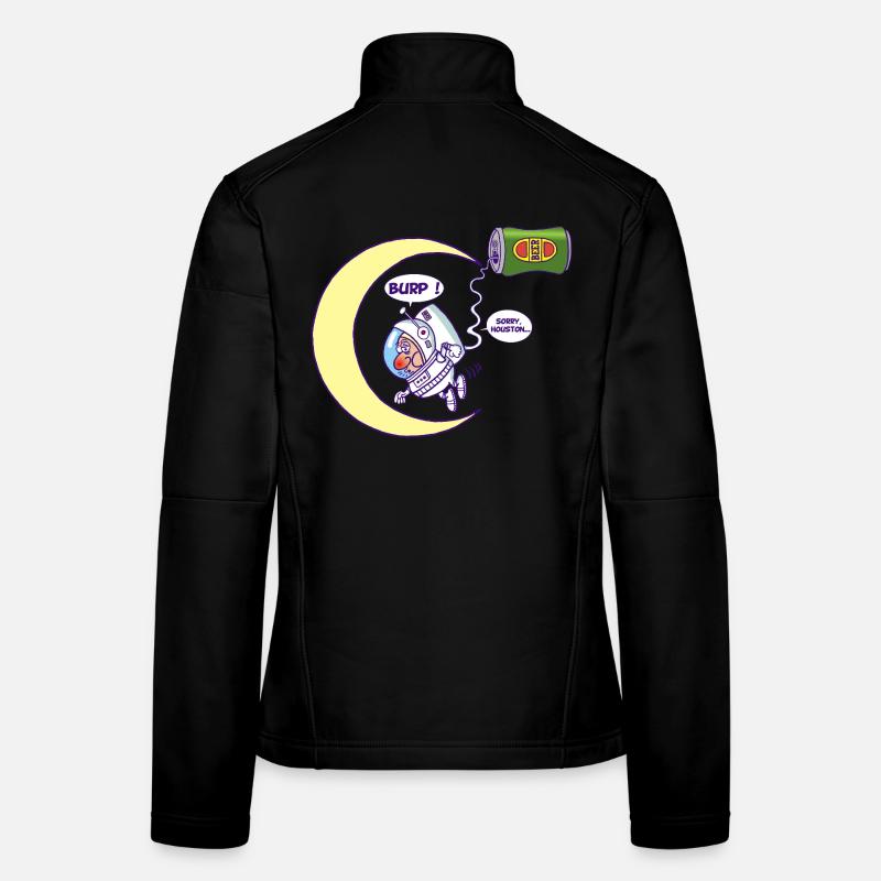 Astronaut und Bier Frauen Softshelljacke