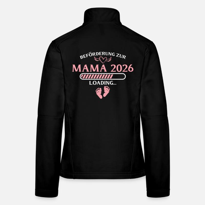 Maman 2026 Annonce de grossesse Mère Veste en tissu softshell Femme