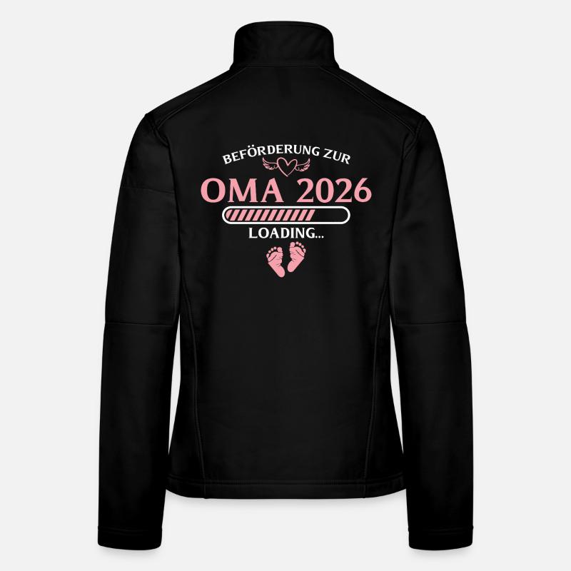 Oma 2026 Schwangerschaftsankündigung Großmutter Frauen Softshelljacke