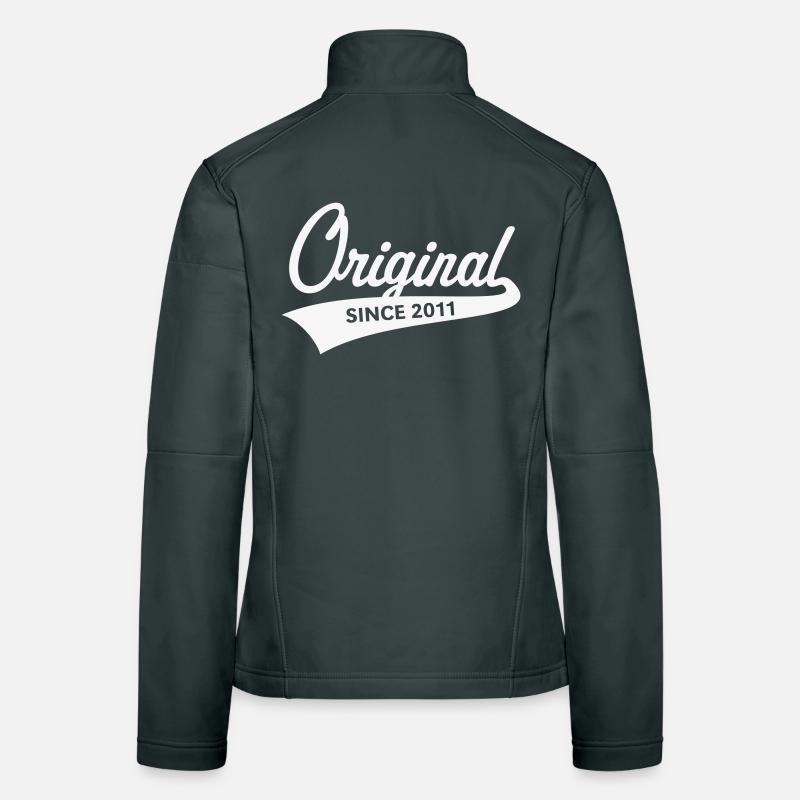Original depuis 2011 (année de naissance, anniversaire / W) Veste en tissu softshell Femme