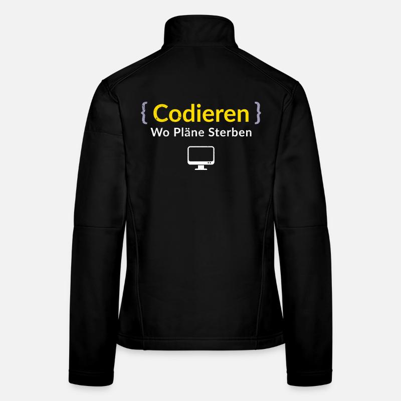 Computers CODE WHERE PLANS DIE FUNNY Women's Softshell Jacket