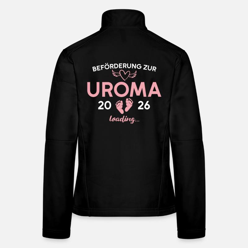 Arrière-grand-mère 2026 Annonce de grossesse Grand-mère Veste en tissu softshell Femme