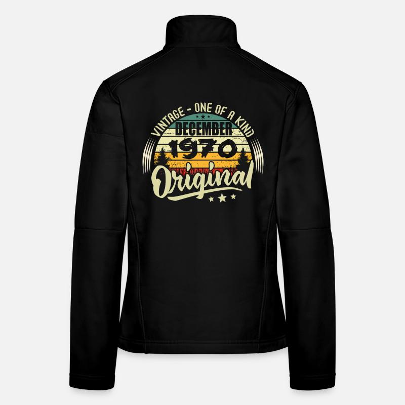 Dezember 1970 - Vintage Authentic Dezember 1970 Frauen Softshelljacke