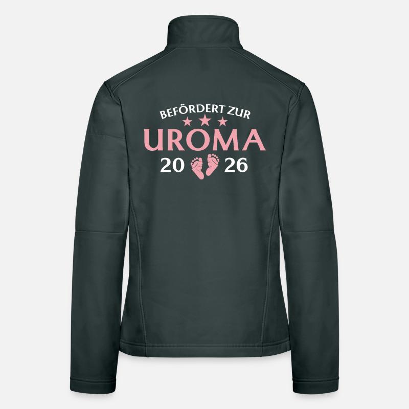 Urgroßmutter 2026 Befördert zur Uroma Frauen Softshelljacke