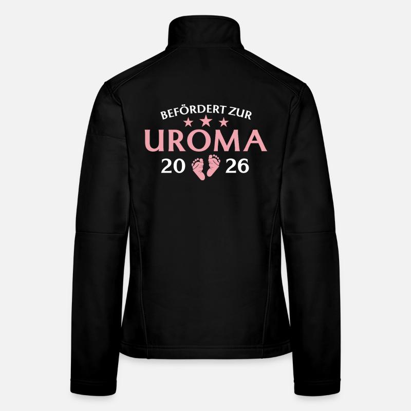Urgroßmutter 2026 Befördert zur Uroma Frauen Softshelljacke