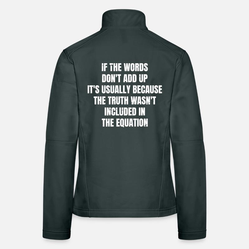 Si les mots ne collent pas, c’est généralement parce que Veste en tissu softshell Femme