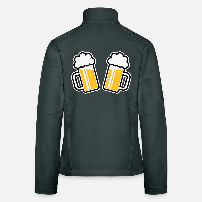 2 Bierkrüge Prosten Zu, Prosit! (Bier Maßkrüge 3C) Frauen Softshelljacke