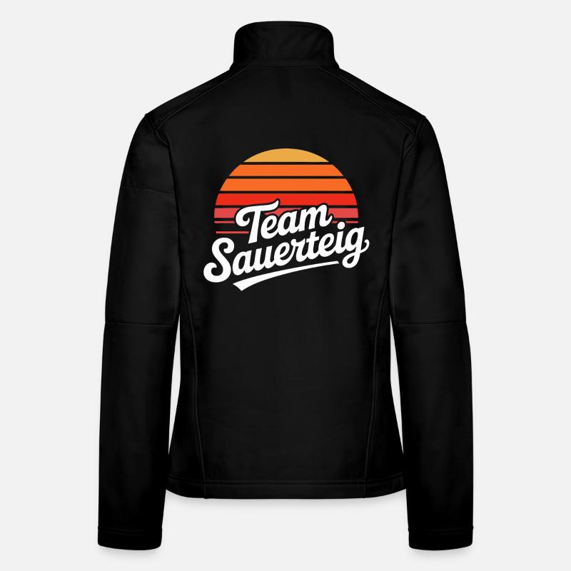 Team Sauerteig Sonnenuntergang Frauen Softshelljacke