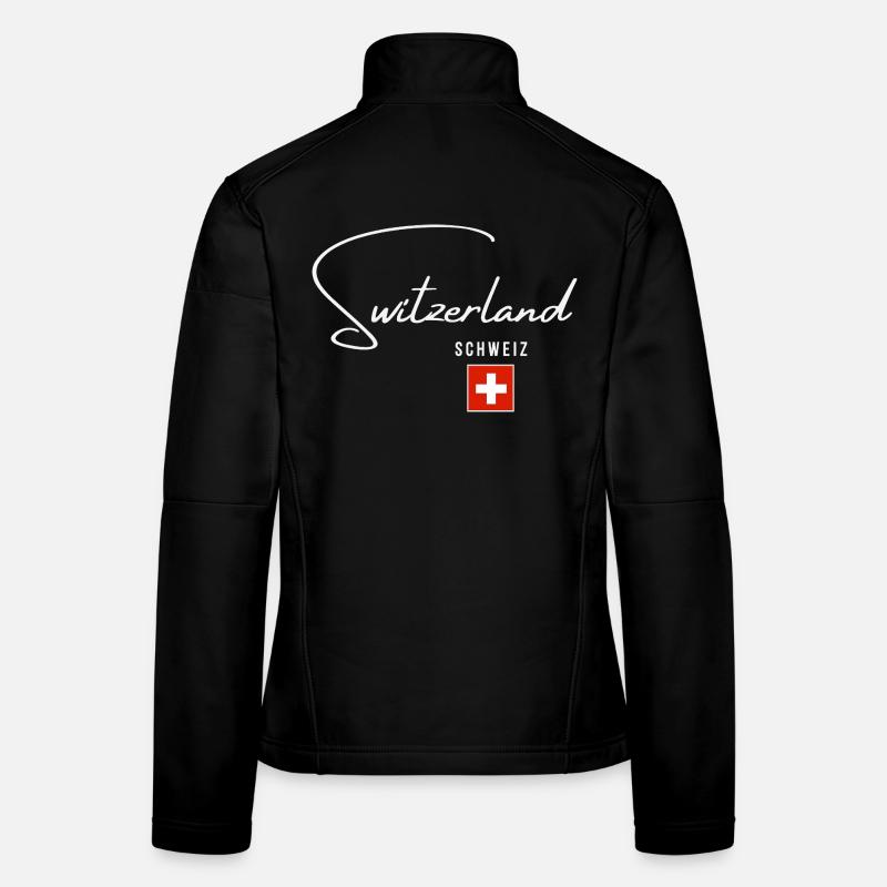 Ich liebe die Schweiz, minimalistisches, schlankes Design Frauen Softshelljacke