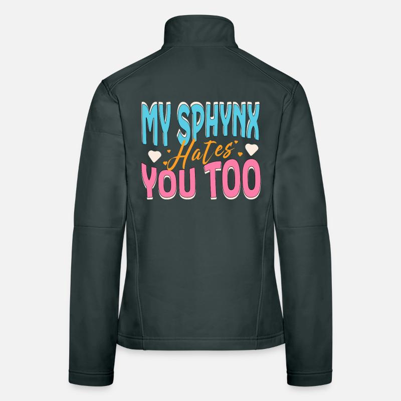 Mon chat Sphynx te déteste bizarrement Veste en tissu softshell Femme