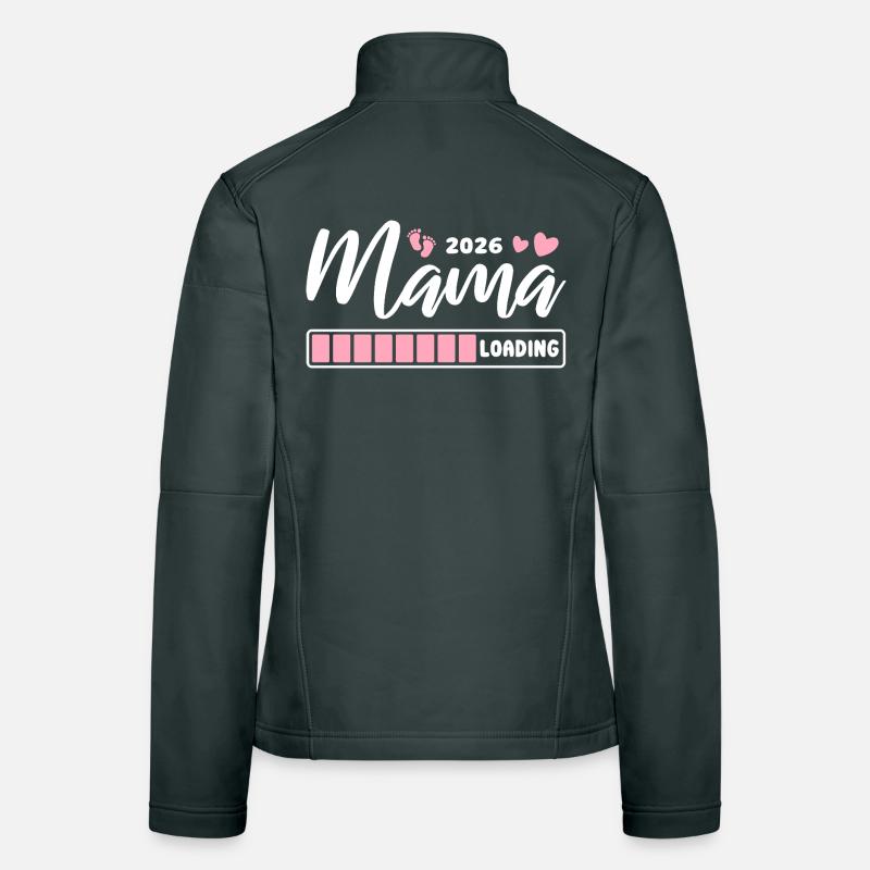 Mama 2026 loading - Schwangerschaft - Geschenk Frauen Softshelljacke