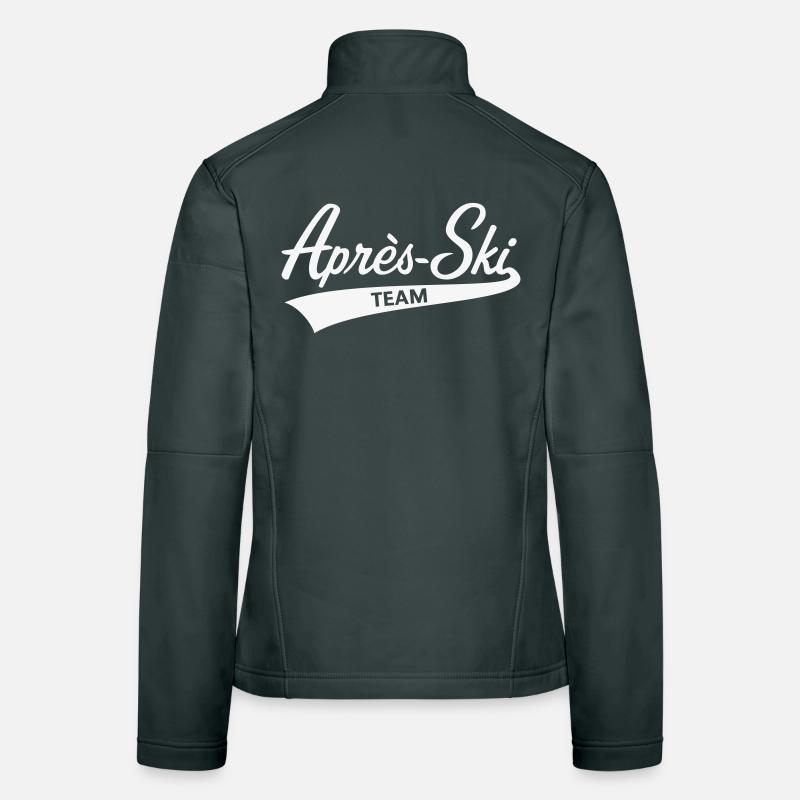 Après-Ski – Équipe (Lettrage / Après Ski / Blanc) Veste en tissu softshell Femme