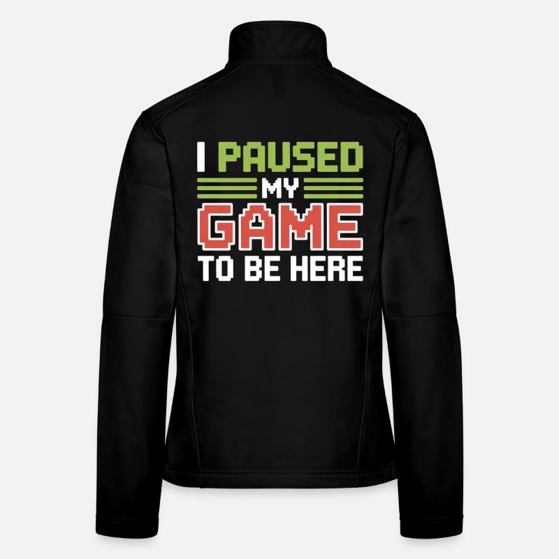 Pause: My game interrupted Women's Softshell Jacket