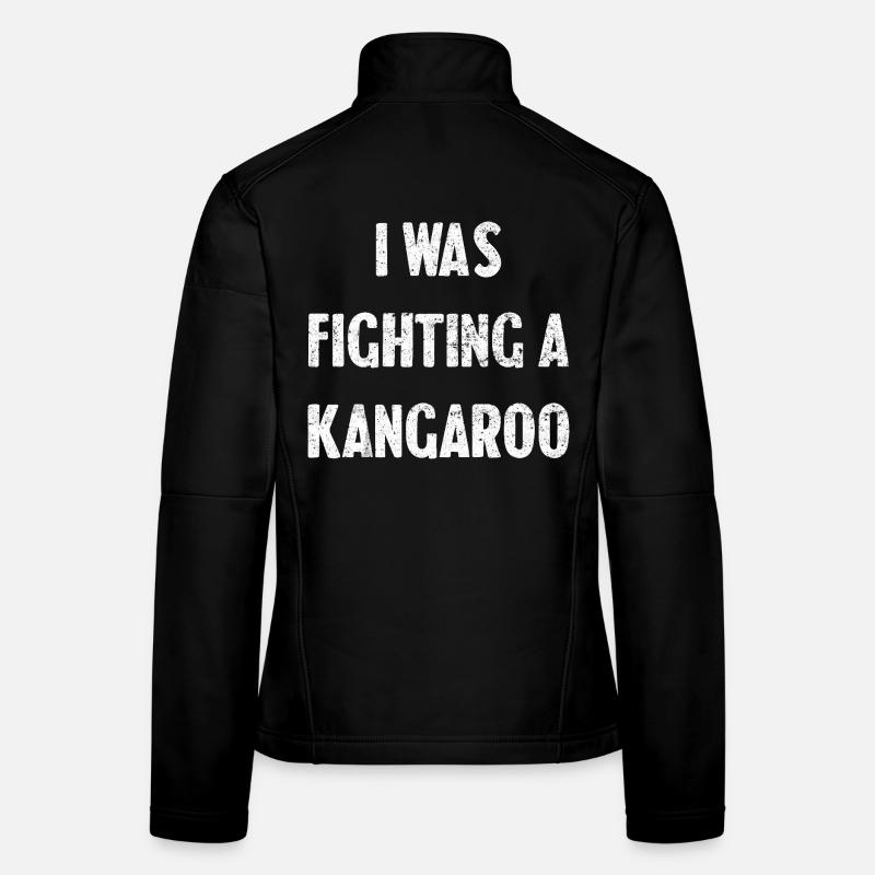 Je me battais contre un kangourou Veste en tissu softshell Femme