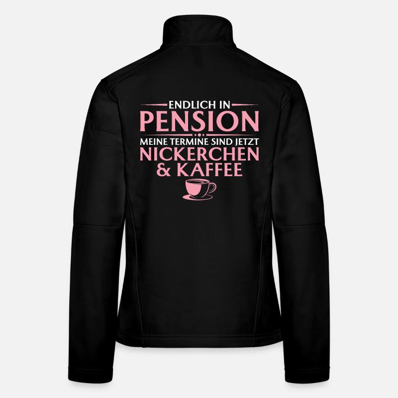 Pension Nickerchen und Kaffee - Abschied Kollegin Frauen Softshelljacke