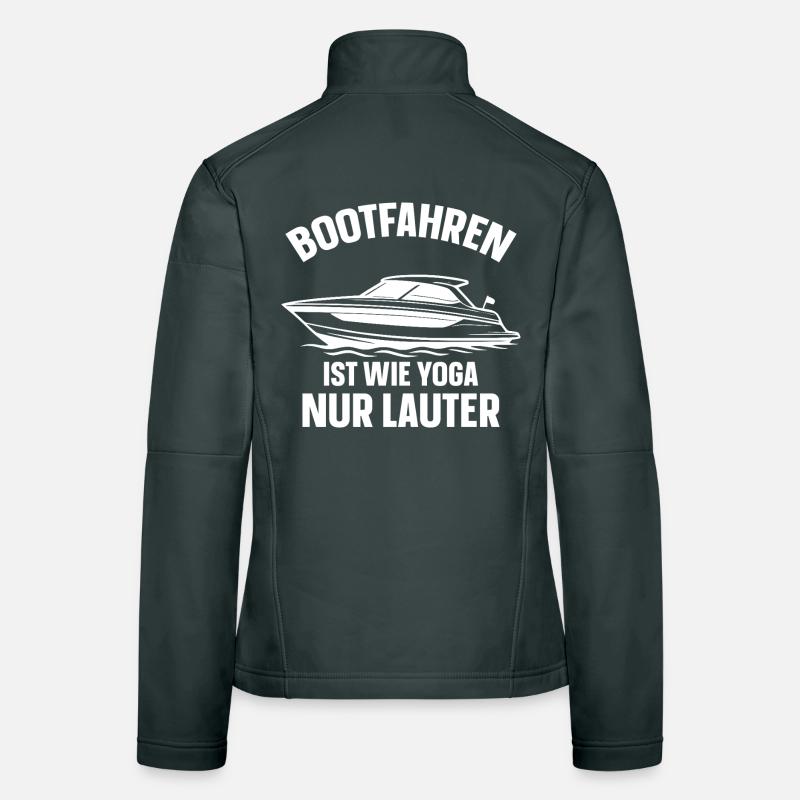 Le bateau, c’est comme le yoga - mais plus bruyant Veste en tissu softshell Femme