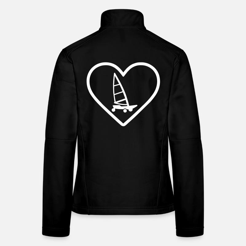 Heart Land Sailing – Attraction éolienne Veste en tissu softshell Femme