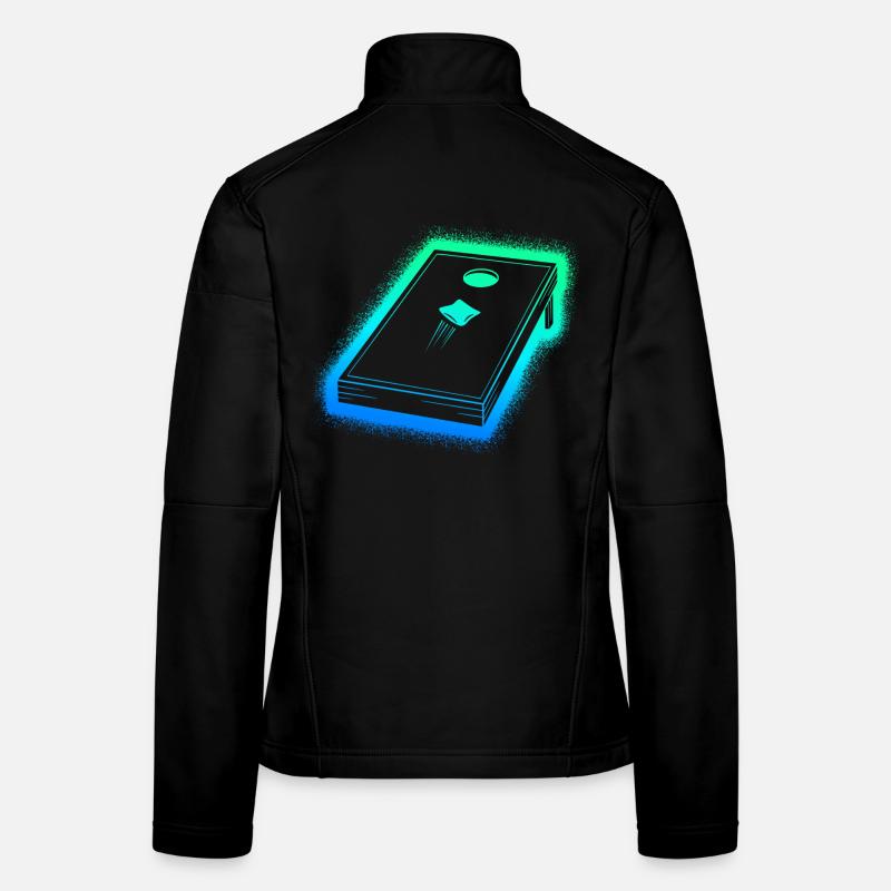 Joueurs de Cornhole Enfants Hommes Garçons Cornhole Veste en tissu softshell Femme