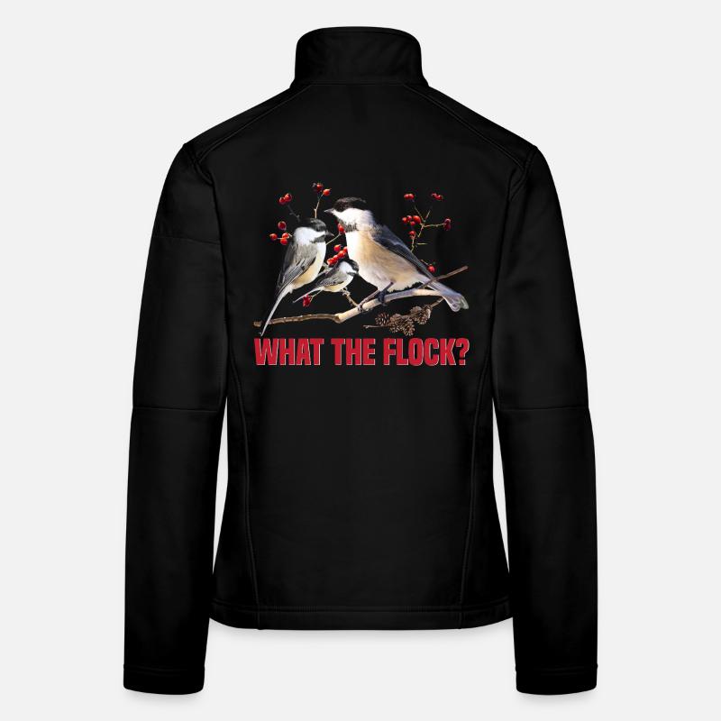  Chickadee Feeder Bird House Birdwatching Birder Women's Softshell Jacket