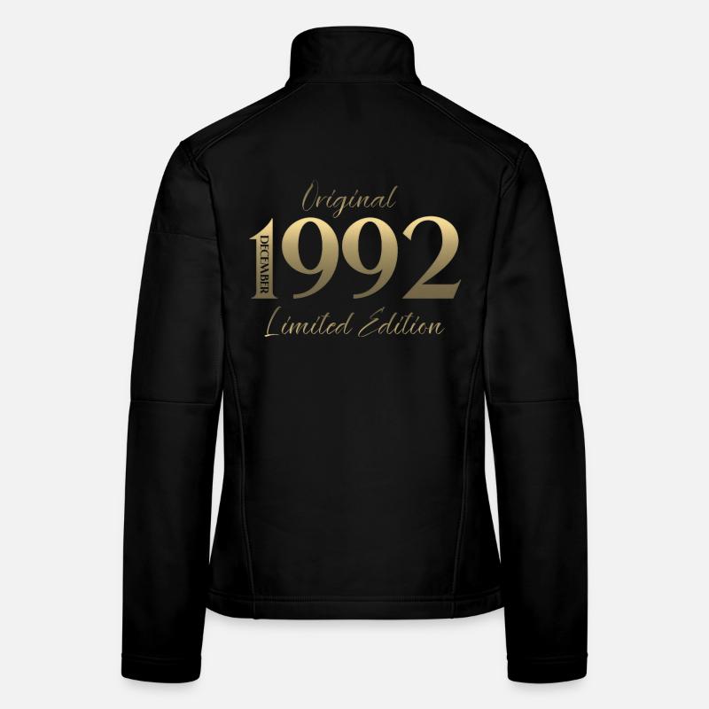 33rd Birthday Original December Born 1992 Women's Softshell Jacket
