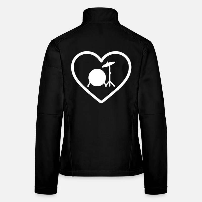 Cymbale de caisse de caisse Veste en tissu softshell Femme