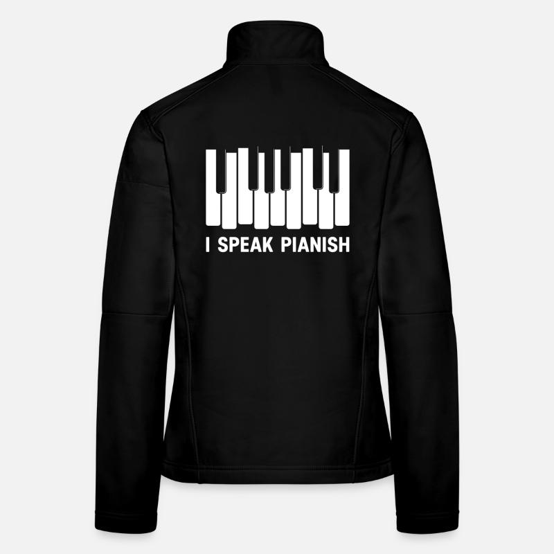 Je parle pianish Veste en tissu softshell Femme