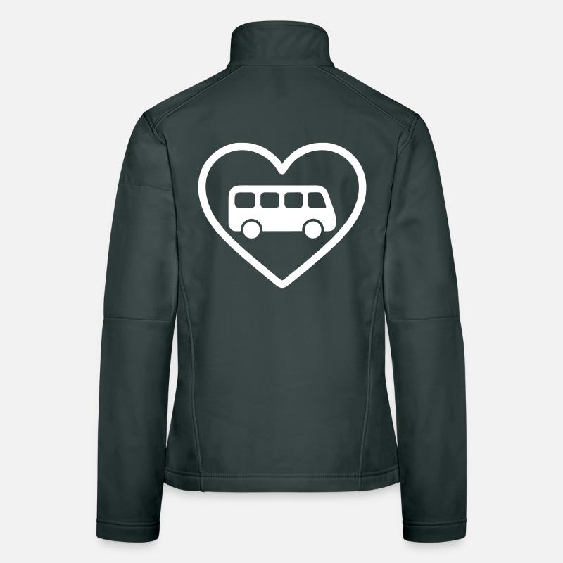 Heart Bus Driver Women's Softshell Jacket