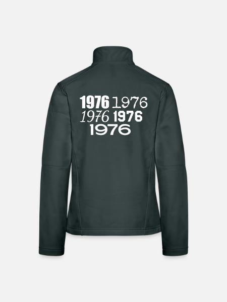 1976 - Frauen Softshelljacke - Dunkelgrau - Hinten