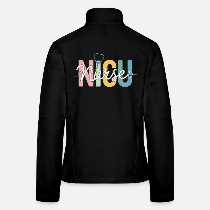 Regenbogenpflegekraft Design Frauen Softshelljacke