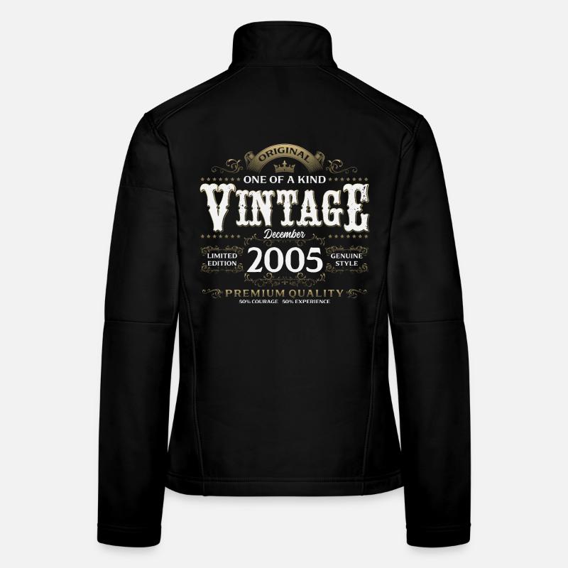20e anniversaire Millésime Décembre 2005 Veste en tissu softshell Femme