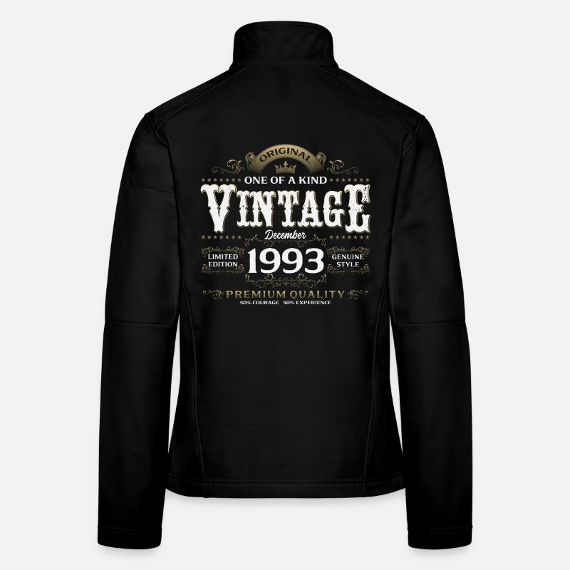 32e anniversaire Millésime décembre 1993 Veste en tissu softshell Femme