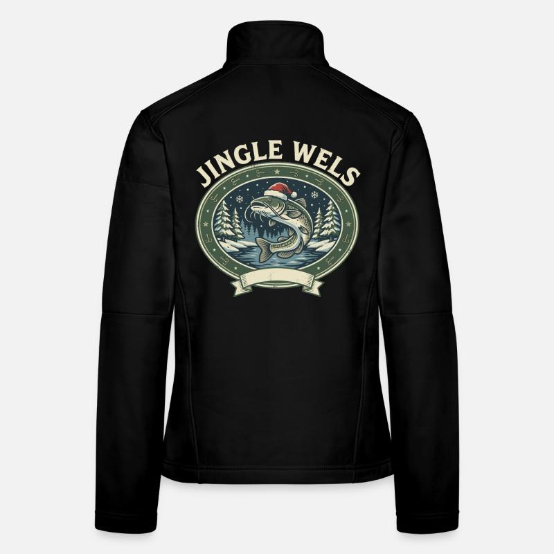 Waller Angeln Weihnachten - Das Lustige Geschenk! Frauen Softshelljacke